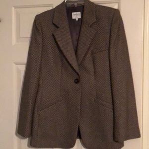 Armani Sz 10 women’s blazer tan/gray